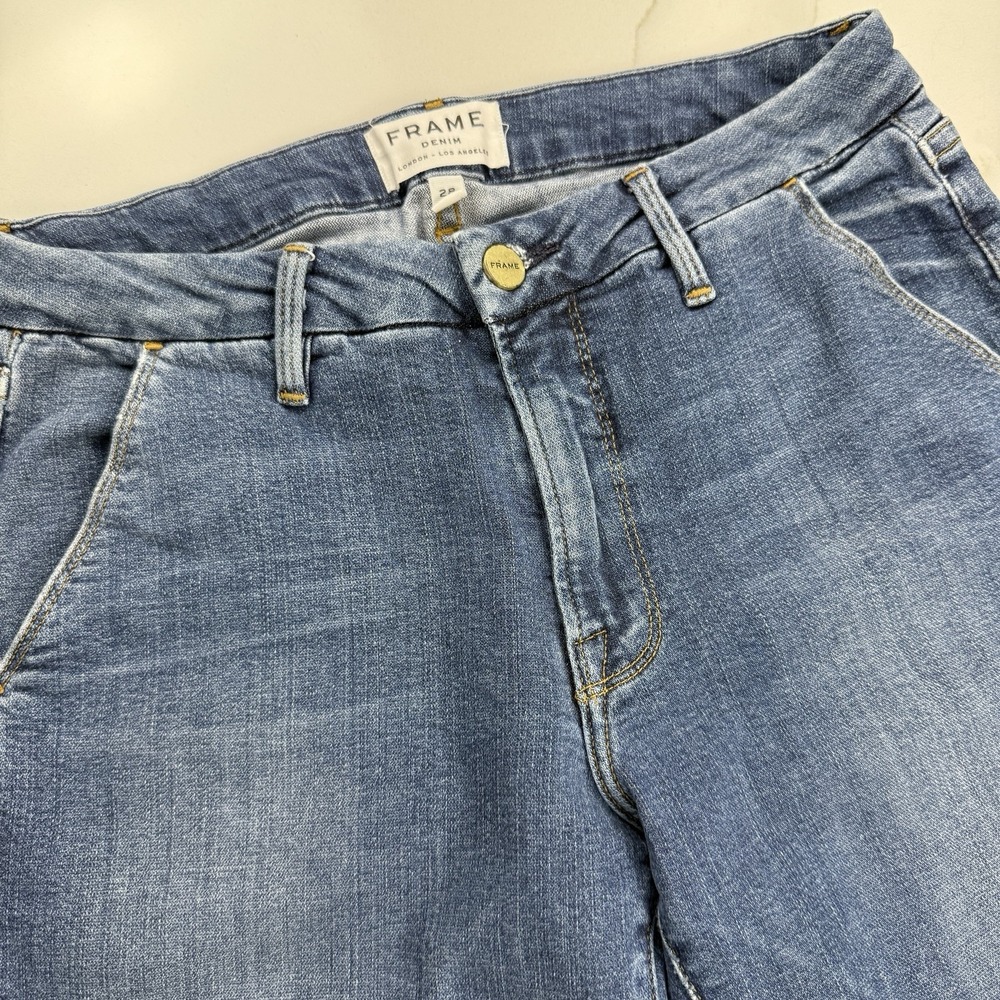 Revolve Frame Denim Le‎ Slim Straight Trouser Regis Medium Wash Womens 28 Jeans